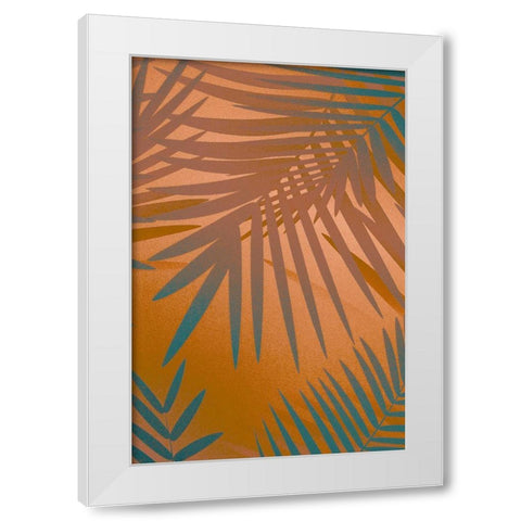 Palm Heat I  White Modern Wood Framed Art Print by Stelfox, Norm