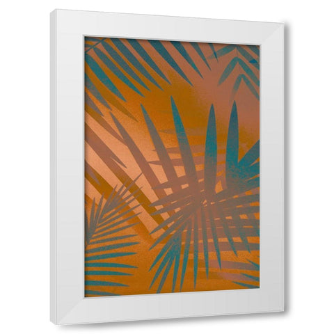 Palm Heat II  White Modern Wood Framed Art Print by Stelfox, Norm