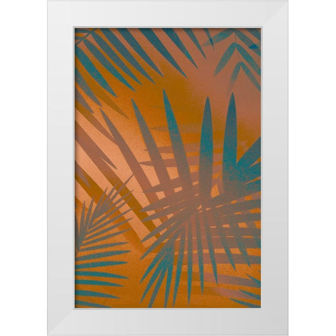 Palm Heat II  White Modern Wood Framed Art Print by Stelfox, Norm
