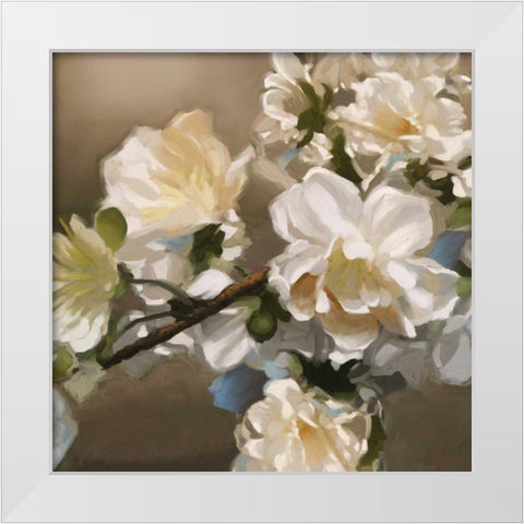 Elegance I White Modern Wood Framed Art Print by Novak, Rick