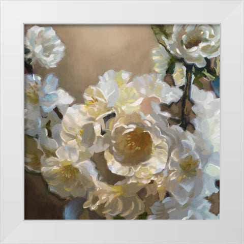 Elegance II White Modern Wood Framed Art Print by Novak, Rick