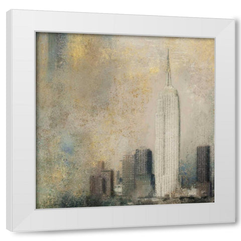 Light New York Abstract I White Modern Wood Framed Art Print by Novak, Rick
