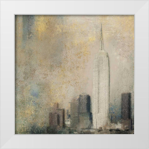 Light New York Abstract I White Modern Wood Framed Art Print by Novak, Rick