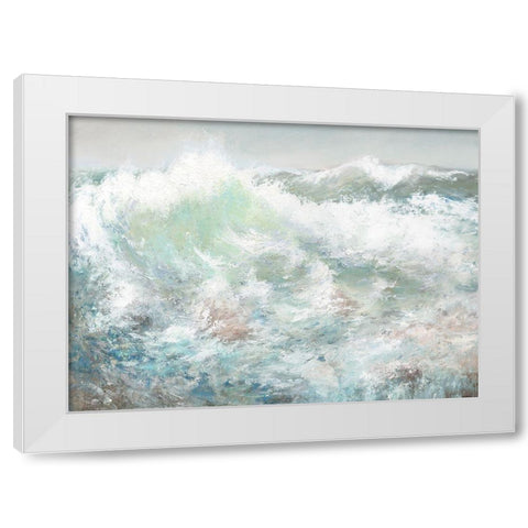 For Your Attention White Modern Wood Framed Art Print by Calameo