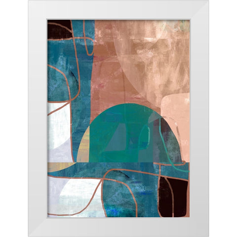 Intuition I White Modern Wood Framed Art Print by Dubois, Lori