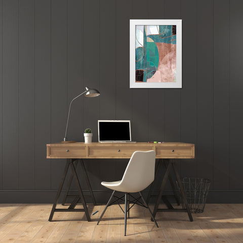 Intuition II White Modern Wood Framed Art Print by Dubois, Lori