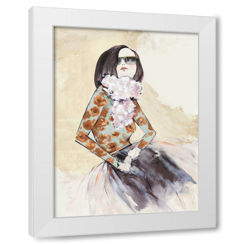 Fashion Lady I  White Modern Wood Framed Art Print by Jones, Eli