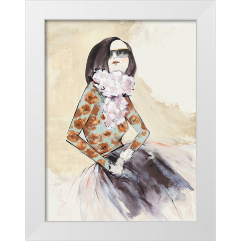 Fashion Lady I  White Modern Wood Framed Art Print by Jones, Eli