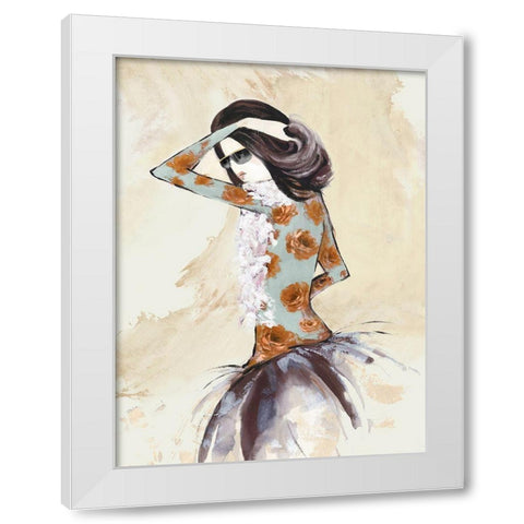 Fashion Lady II White Modern Wood Framed Art Print by Jones, Eli