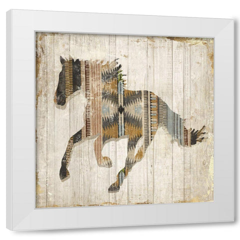 Navaho Horse I  White Modern Wood Framed Art Print by Jones, Eli