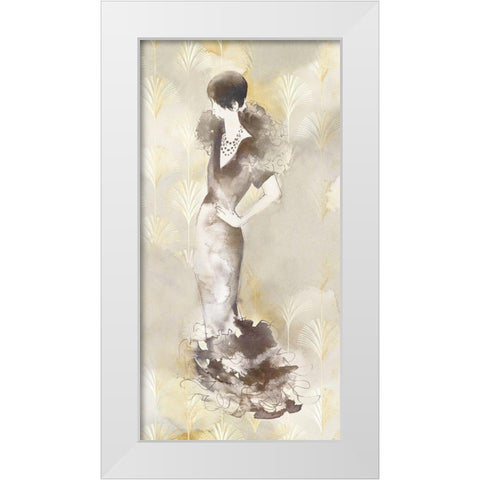 Art Deco Woman I  White Modern Wood Framed Art Print by Jones, Eli
