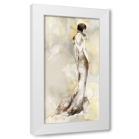 Art Deco Woman II  White Modern Wood Framed Art Print by Jones, Eli