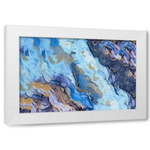 Golden Dust White Modern Wood Framed Art Print by Rosenberg, Alissa