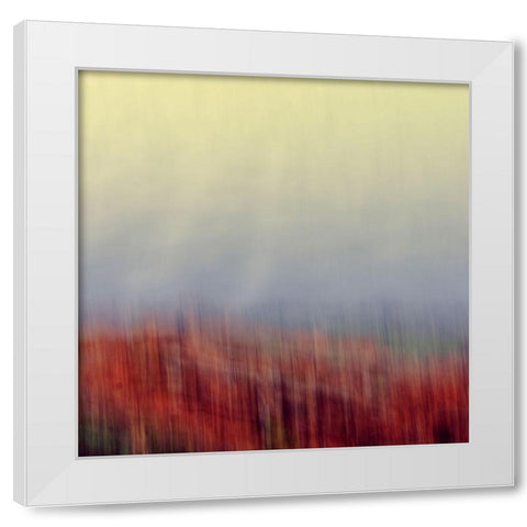 Autumn Soft I White Modern Wood Framed Art Print by Joy, Olivia