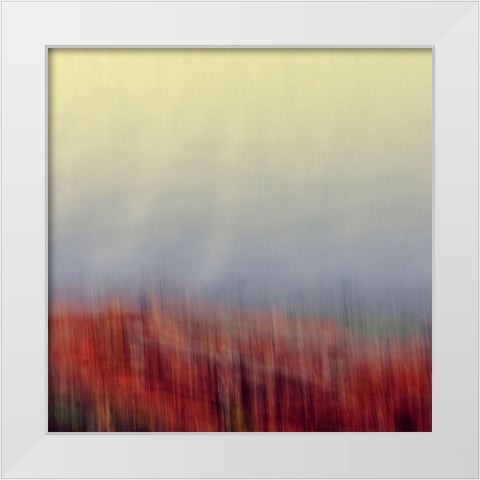 Autumn Soft I White Modern Wood Framed Art Print by Joy, Olivia