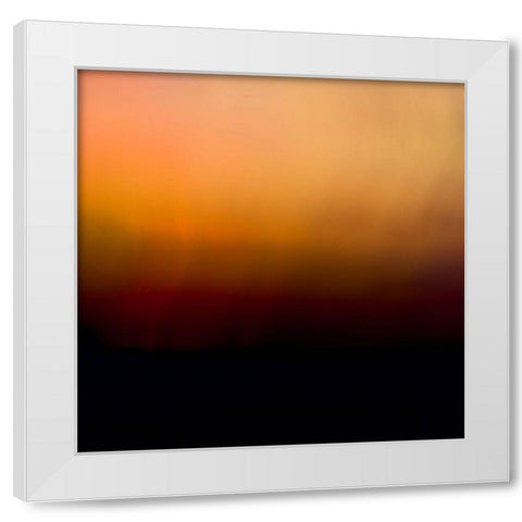 Soft Sunset White Modern Wood Framed Art Print by Joy, Olivia