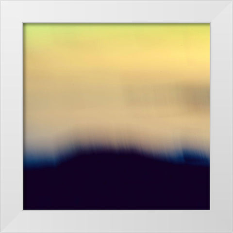 Yellow Sunset II White Modern Wood Framed Art Print by Joy, Olivia