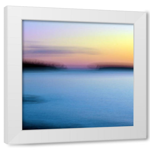 Calm Sunset I White Modern Wood Framed Art Print by Joy, Olivia