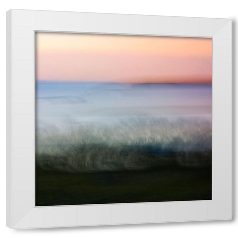 Away  White Modern Wood Framed Art Print by Joy, Olivia