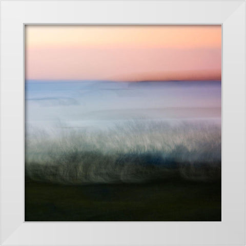 Away  White Modern Wood Framed Art Print by Joy, Olivia