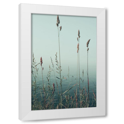 Slient Morning  White Modern Wood Framed Art Print by Joy, Olivia