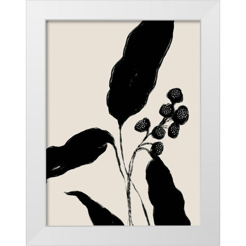New Growth I  White Modern Wood Framed Art Print by Holam, Nicholas