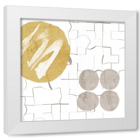 Discovery White Modern Wood Framed Art Print by Orlov, Irena