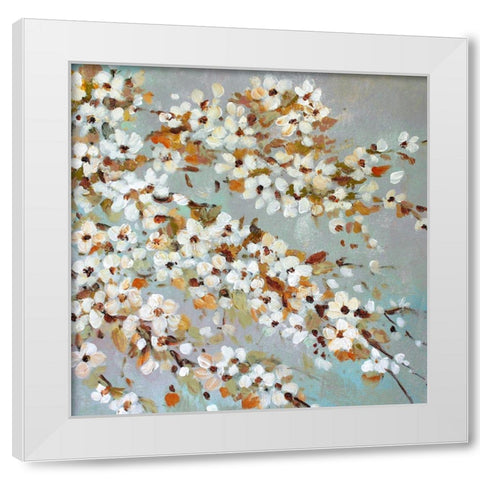 Seafill White Modern Wood Framed Art Print by Orlov, Irena