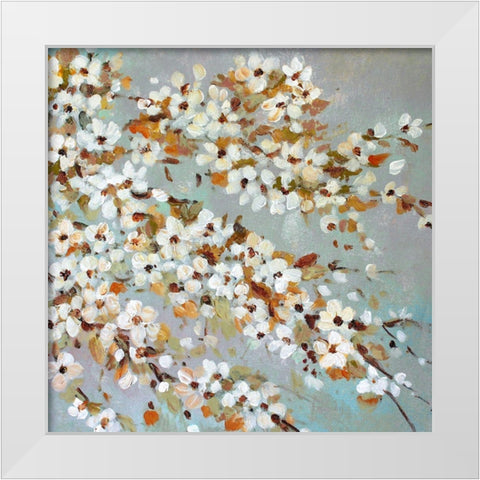 Seafill White Modern Wood Framed Art Print by Orlov, Irena