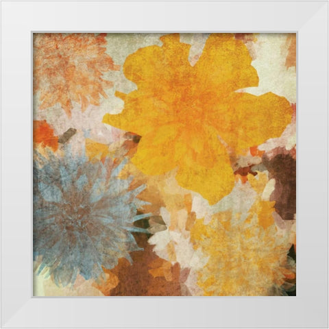 Garden of Peace White Modern Wood Framed Art Print by Orlov, Irena