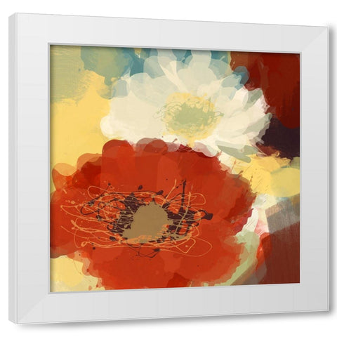 Brighten Up White Modern Wood Framed Art Print by Orlov, Irena