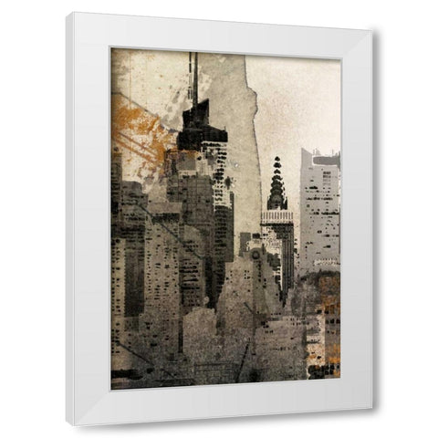 New York Local White Modern Wood Framed Art Print by Orlov, Irena