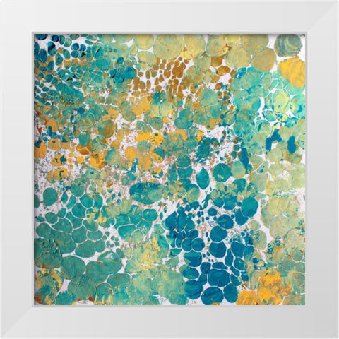 Textured White Modern Wood Framed Art Print by Orlov, Irena