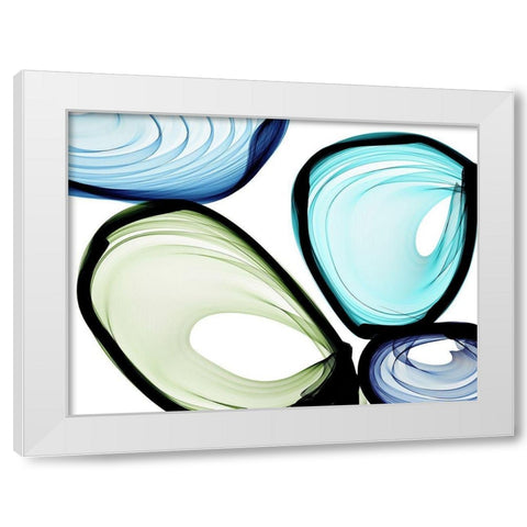 Only a Few VII White Modern Wood Framed Art Print by Orlov, Irena