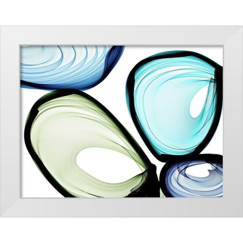 Only a Few VII White Modern Wood Framed Art Print by Orlov, Irena