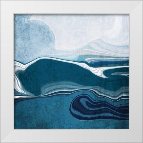 Follow the Train White Modern Wood Framed Art Print by Orlov, Irena