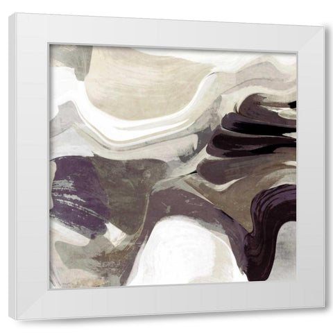 Behind the Surface I White Modern Wood Framed Art Print by Orlov, Irena