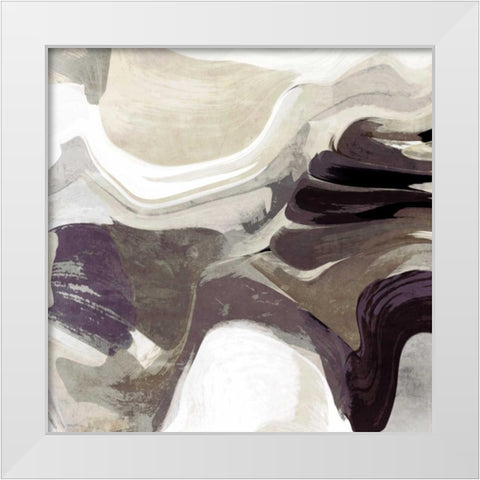 Behind the Surface I White Modern Wood Framed Art Print by Orlov, Irena