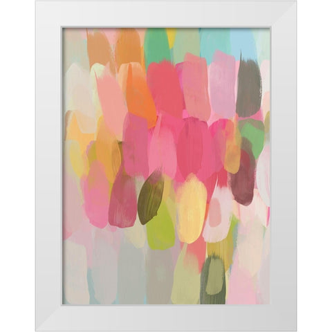 Spring Colours II White Modern Wood Framed Art Print by Orlov, Irena