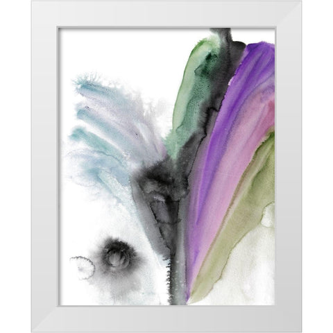 Vibes White Modern Wood Framed Art Print by Orlov, Irena