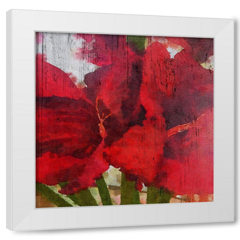 Blooming Love I White Modern Wood Framed Art Print by Orlov, Irena