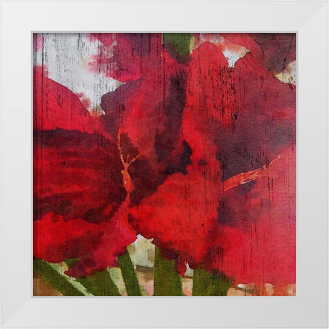 Blooming Love I White Modern Wood Framed Art Print by Orlov, Irena