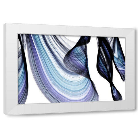 Azure I White Modern Wood Framed Art Print by Orlov, Irena