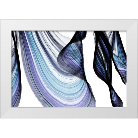 Azure I White Modern Wood Framed Art Print by Orlov, Irena
