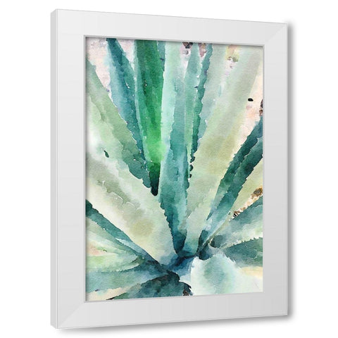 Rustic Succulent II White Modern Wood Framed Art Print by Orlov, Irena