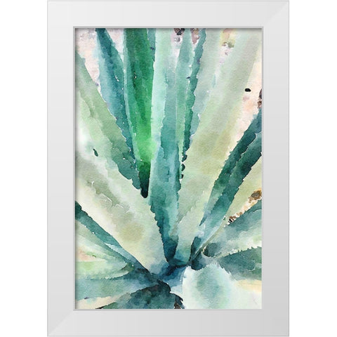 Rustic Succulent II White Modern Wood Framed Art Print by Orlov, Irena