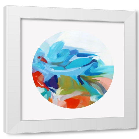 Miracle Circle  White Modern Wood Framed Art Print by Orlov, Irena