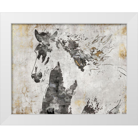Running in the WindÂ  White Modern Wood Framed Art Print by Orlov, Irena