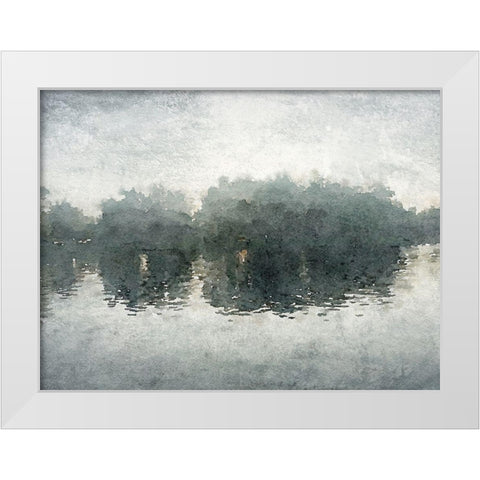 Marine Landscape White Modern Wood Framed Art Print by Orlov, Irena