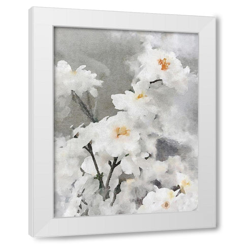 Dreamy Flower White Modern Wood Framed Art Print by Orlov, Irena